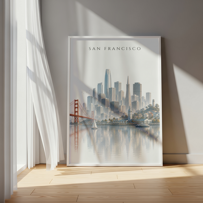 San Francisco  USA Travel Wall Art - Skyline (Digital Download)