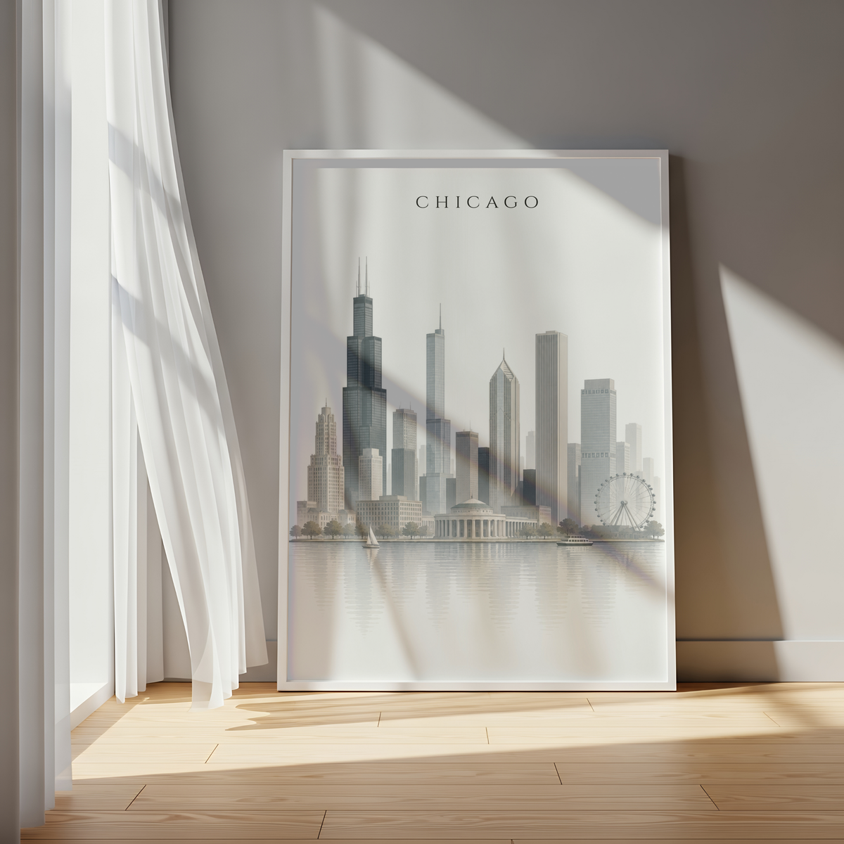 Chicago USA Travel Wall Art - Skyline (Digital Download)