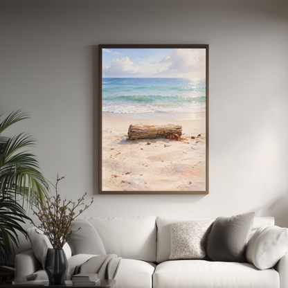 Coastal Beach Wall Art – Driftwood (Digital Download)