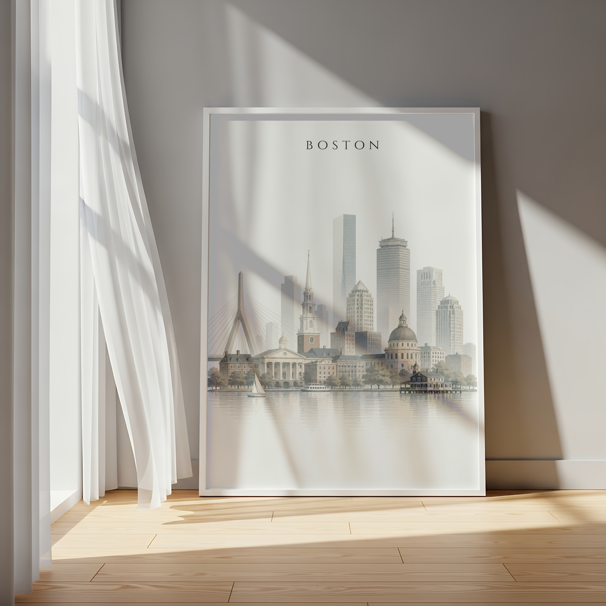 Boston USA Travel Wall Art - Skyline (Digital Download)