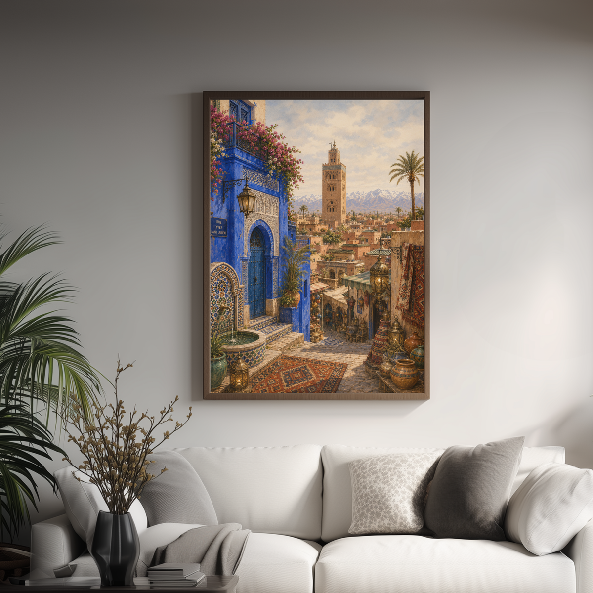 Marrakesh Morocco Wall Art - Vintage (Digital Download)