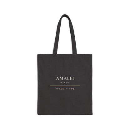 Amalfi Italy Tote Bag - Minimalist Typography