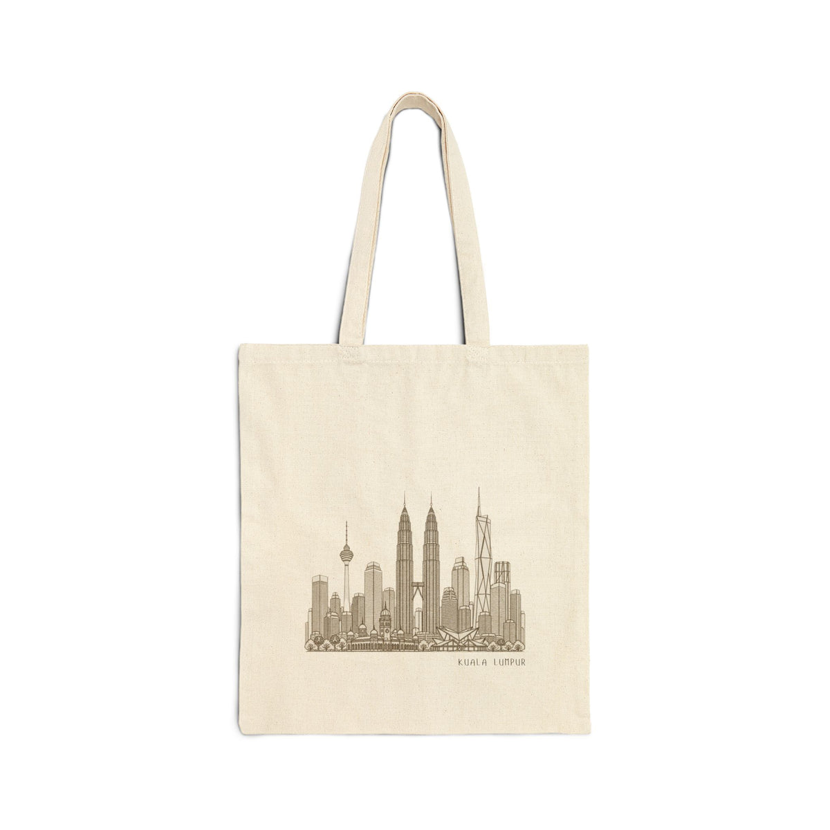 Kuala Lumpur Malaysia Tote Bag - Minimalist  Skyline