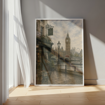 London England Travel Wall Art - Vintage (Digital Download)