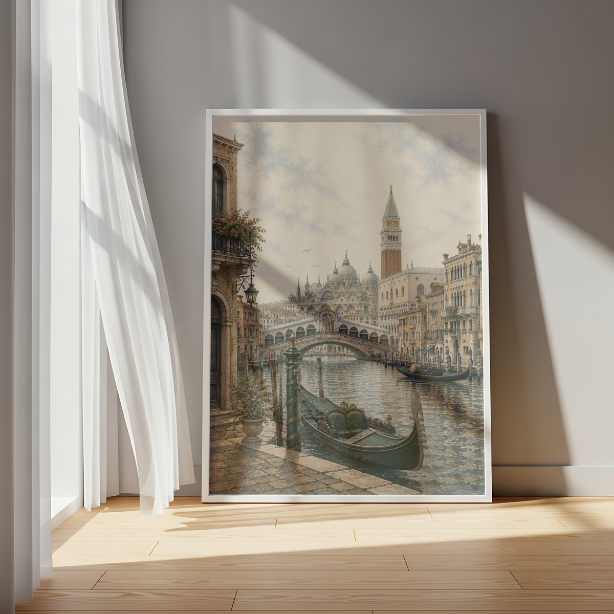 Venice Italy Travel Wall Art - Vintage (Unframed)