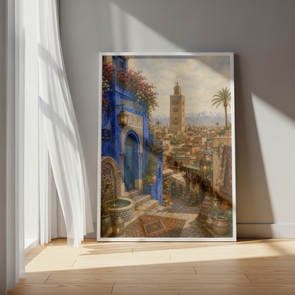Marrakesh Morocco Wall Art - Vintage (Digital Download)