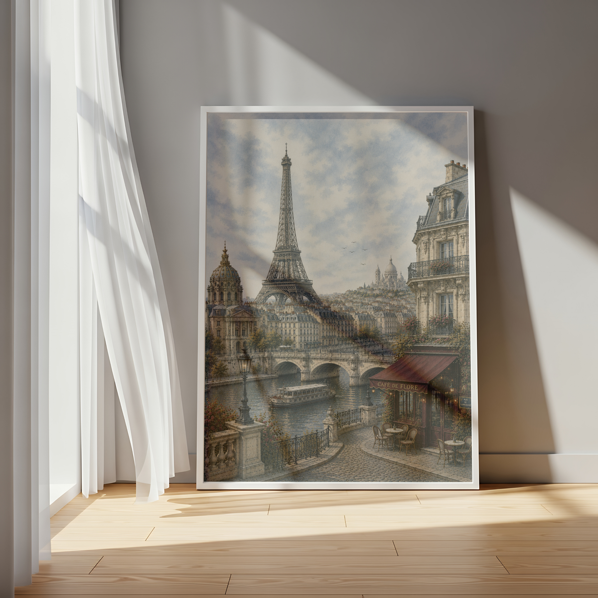 Paris France Travel Wall Art - Vintage (Digital Download)