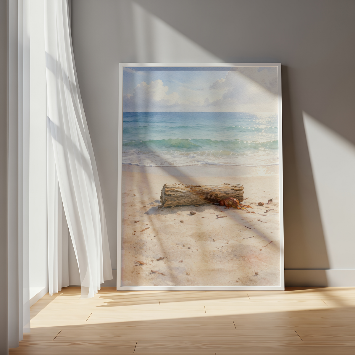 Coastal Beach Wall Art – Driftwood (Digital Download)