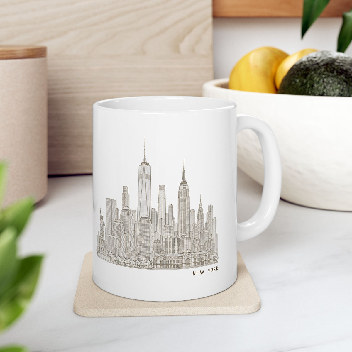 New York Skyline Ceramic Mug
