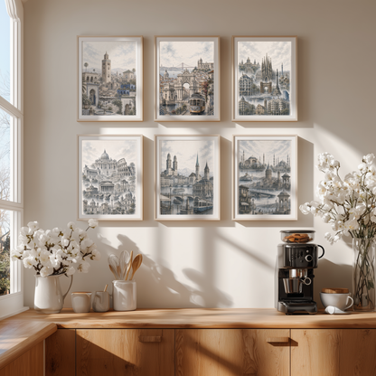 Venice Italy Travel Wall Art - Landmarks (Unframed)