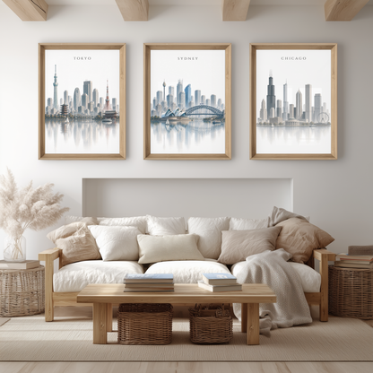 Sydney Australia Travel Wall Art - Skyline (Digital Download)