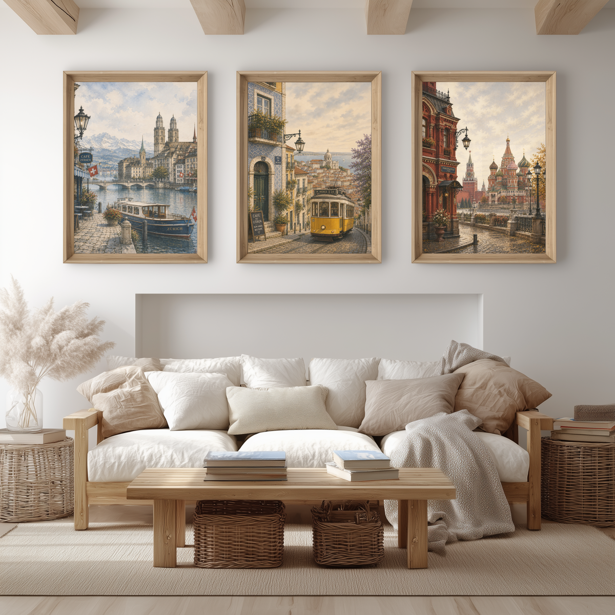 Zurich Switzerland Travel Wall Art - Vintage (Digital Download)