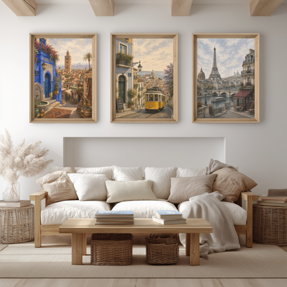 Paris France Travel Wall Art - Vintage (Digital Download)