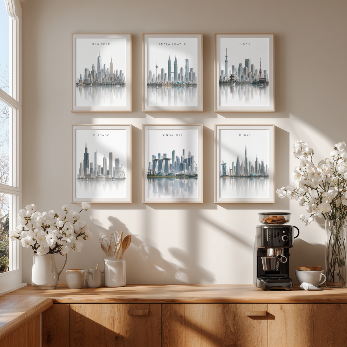 Singapore Wall Art - Skyline (Unframed)