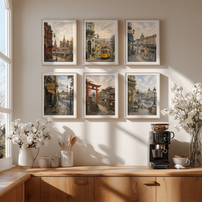 Moscow Russia Travel Wall Art - Vintage (Digital Download)
