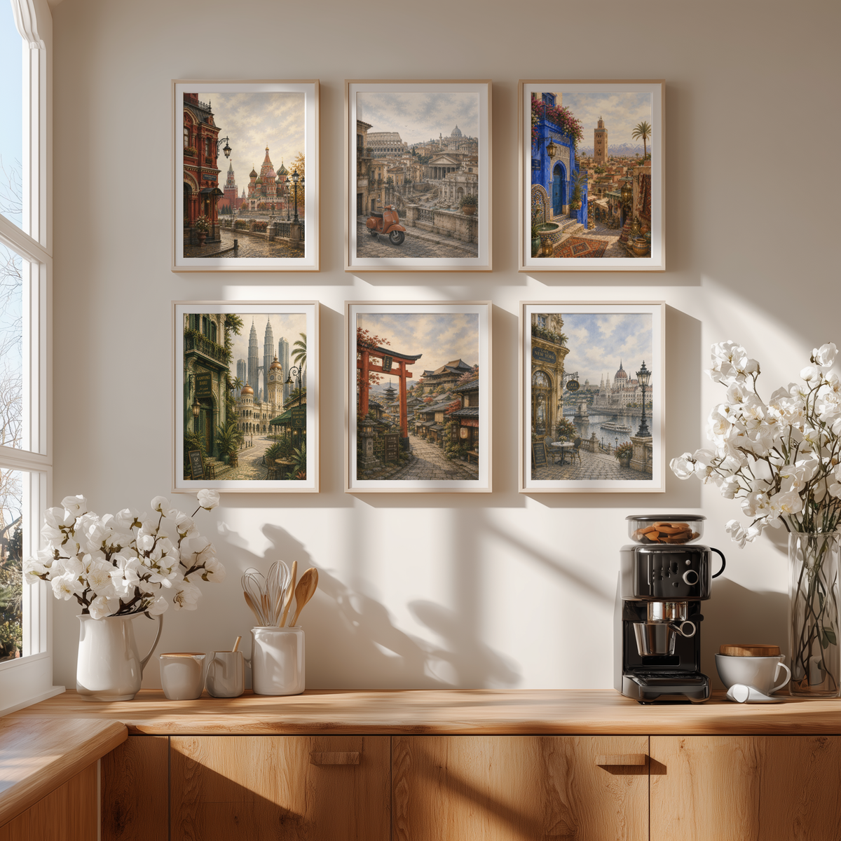 Rome Italy Travel Wall Art - Vintage (Unframed)