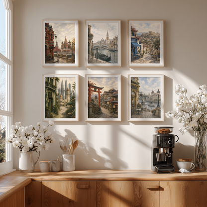 Venice Italy Travel Wall Art - Vintage (Unframed)