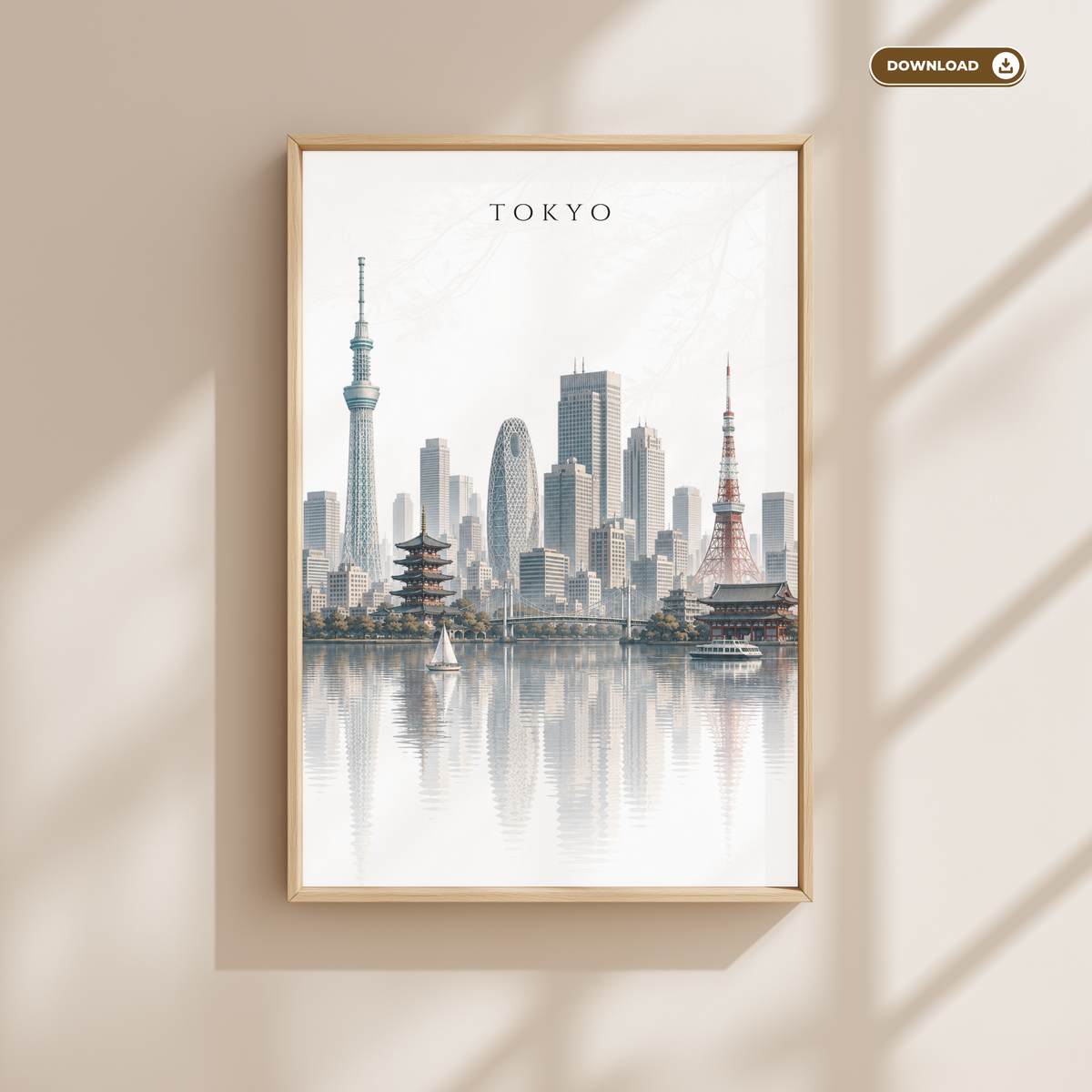 Tokyo Japan Wall Art - Skyline (Digital Download)