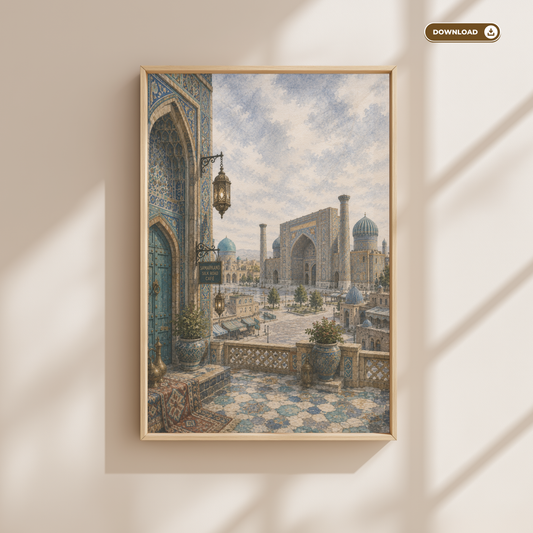 Samarkand  Uzbekistan Travel Wall Art - Vintage (Digital Download)