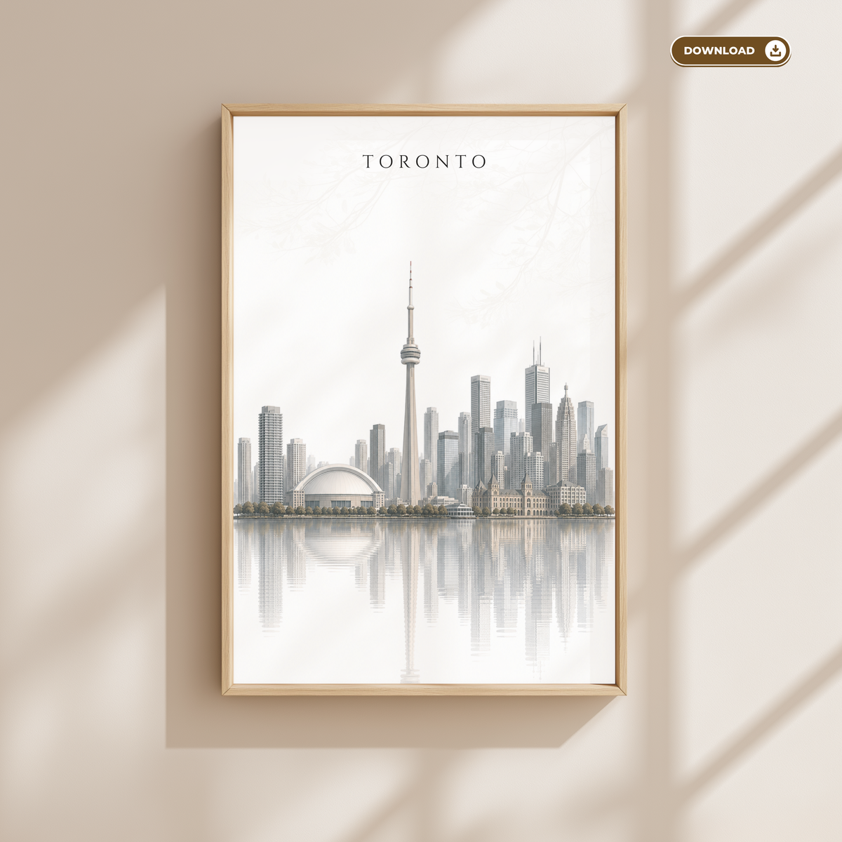 Toronto Canada Travel Wall Art - Skyline (Digital Download)