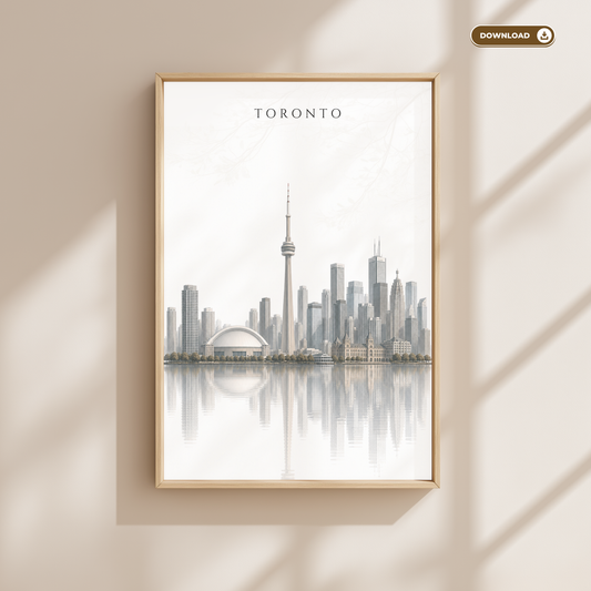 Toronto Canada Travel Wall Art - Skyline (Digital Download)