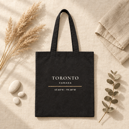 Toronto Canada Tote Bag - Minimalist Typography