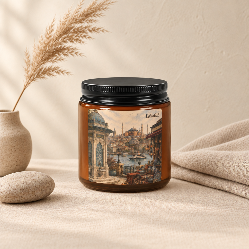 Istanbul Travel Candle