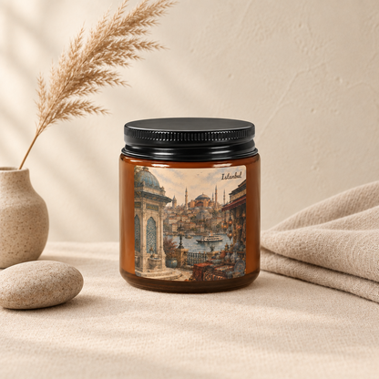 Istanbul Travel Candle