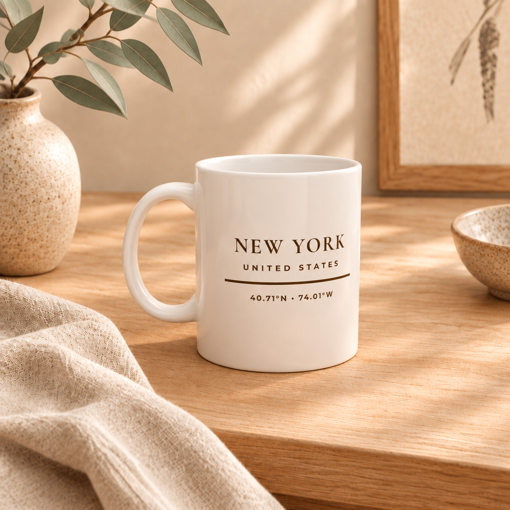 New York Skyline Ceramic Mug