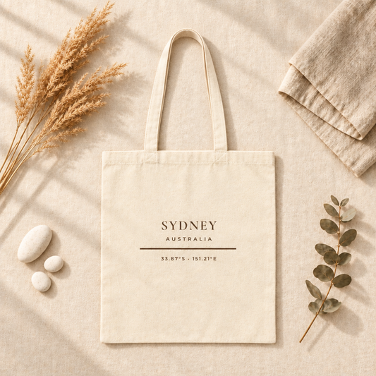 Sydney  Australia Tote Bag - Minimalist Typography